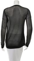 Thumbnail for your product : Tibi Mesh Long Sleeve Top
