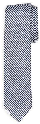 Thom Browne Classic University Striped Silk Tie, Navy