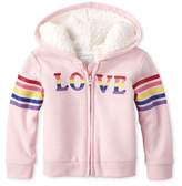 The Childrens Place Baby Girls Graphic Fleece Pull Over Sweatshirt