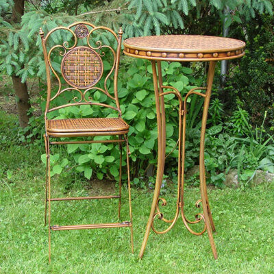 Zaer Ltd International Valiko Folding Patio Dining Side Chair