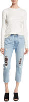 Thumbnail for your product : Levi's Made & Crafted 501 Cropped Taper Distressed Jeans