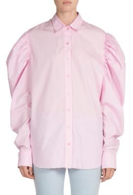 Marques Almeida Puff-Sleeve Cotton Shirt