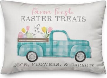 Farm Fresh Easter Treats Throw Pillow By Designs Direct