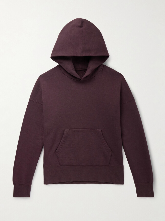 Visvim Court Garment-Dyed Cotton-Blend Jersey Hoodie