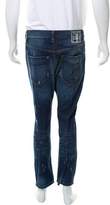 Thumbnail for your product : Dolce & Gabbana Distressed Straight-Leg Jeans
