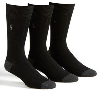 Polo Ralph Lauren Men's 3-Pack Ribbed Socks