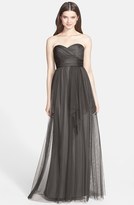Thumbnail for your product : Amsale Draped Tulle Gown