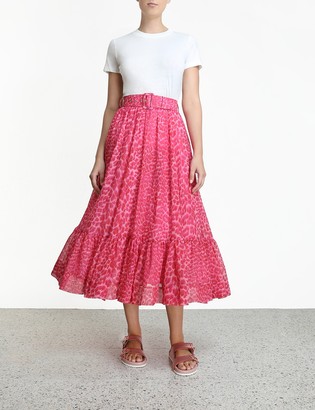 Zimmermann Wavelength Flared Skirt