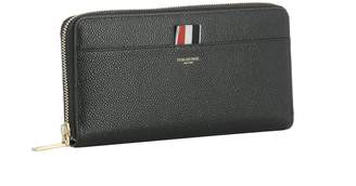 Thom Browne Black Leather Wallet