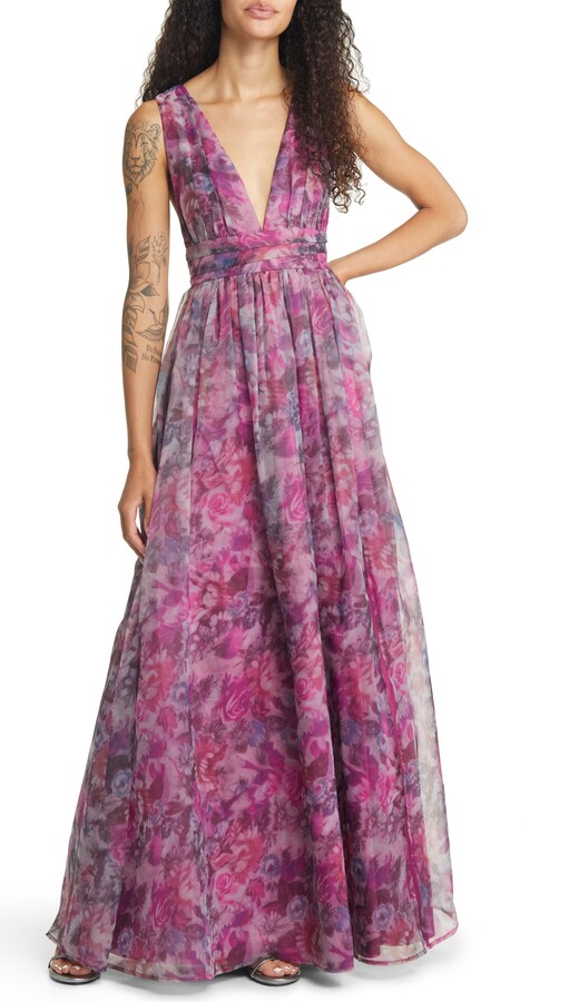 Lulus Garden Romance Floral Organza Gown ShopStyle Evening Dresses