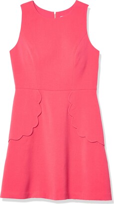 Eliza J Women's Fit and Flare with Scallop Detail