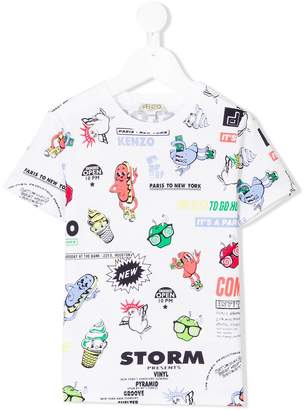 Kenzo Kids graphic print T-shirt