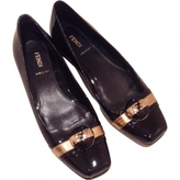 Thumbnail for your product : Fendi Black Patent leather Flats
