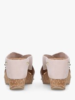Thumbnail for your product : Carvela Comfort Sooty Cross Strap Wedge Heel Sandals, Nude Nubuck