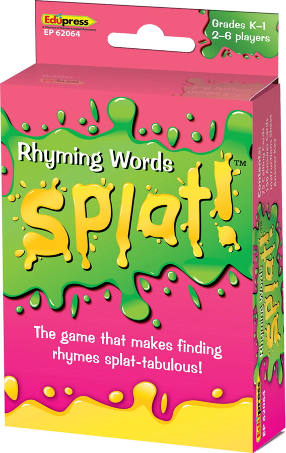 Rhyming Words Splat Game, by Teacher Created Resources