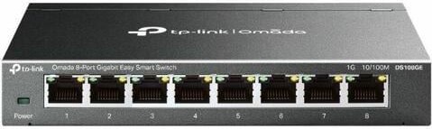 TP-Link DS108GE Omada 8-Port Gigabit Easy Smart Switch - 8 Ports - Gigabit Ethernet - 10/100/1000Base-T - 2 Layer Supported - 3.68 W Power...