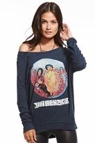 Thumbnail for your product : Chaser LA Jimi Flower Field Triblend Dolman in Sailor