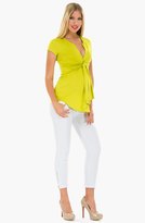 Thumbnail for your product : Olian Knot Front Sleeveless Maternity Top