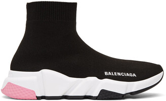 balenciaga speed black and pink