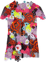 Thumbnail for your product : Christopher Kane Neon guipure lace and tulle top