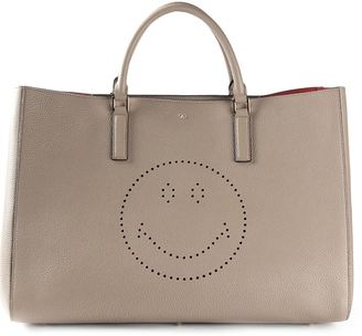 Anya Hindmarch maxi 'Smiley' featherweight ebury tote