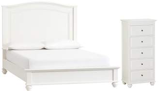 Pottery Barn Teen Chelsea Classic Bed + 2 Tower Set, Full, Simply White
