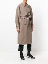 Thumbnail for your product : Sjyp check trench coat