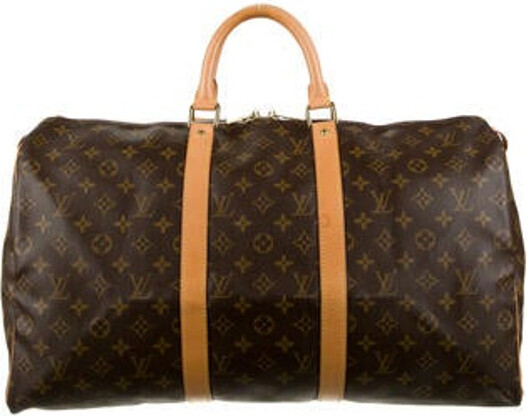 Louis Vuitton Monogram Tapestry Keepall Bandouliere 50 in Coated