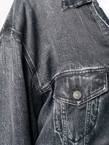 Thumbnail for your product : Balenciaga Oversized Denim Print Jacket