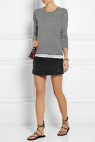Thumbnail for your product : Etoile Isabel Marant Aaron striped cotton and linen-blend jersey top