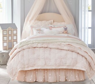 Pottery Barn Kids Monique Lhuillier Blush Pink Ethereal Bed Skirt