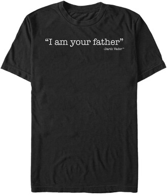 Fifth Sun Men's Classic I Am Your Father Darth Vader Quote Short Sleeve T-Shirt
