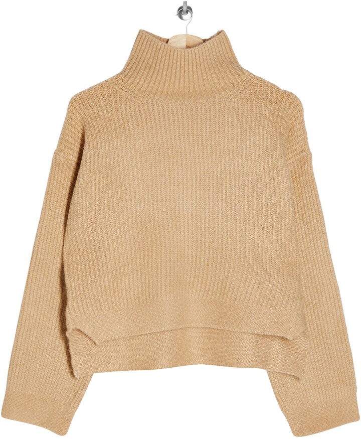 Topshop Crop Funnel Neck Sweater - ShopStyle