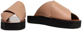 Thumbnail for your product : ATP ATELIER Acai Leather Platform Slides