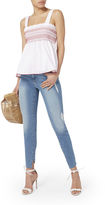 Thumbnail for your product : Exclusive for Intermix Dolly Smocked Tank White S