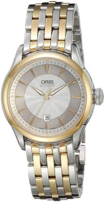 Oris Women's 'Artelier' Swiss Automatic Stainless Steel Dress Watch, Color:Two Tone (Model: 56176044351MB)