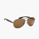 Thumbnail for your product : Prada 0 Polarized Aviatore Sunglasses