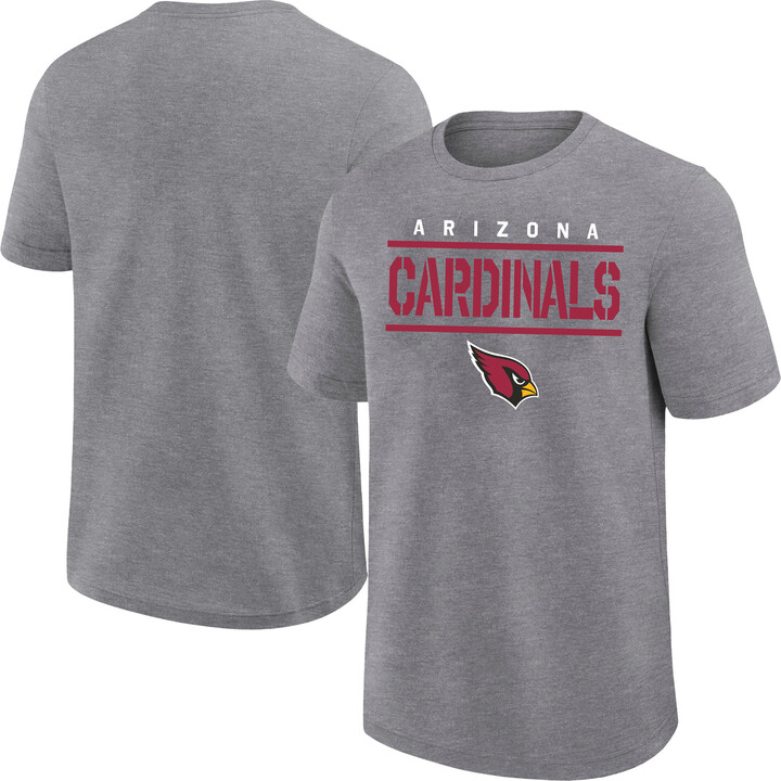 Men's Fanatics Heather Gray Arizona Cardinals Big & Tall Top Notch T-Shirt