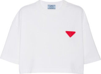 Prada Women's White T-shirts | ShopStyle