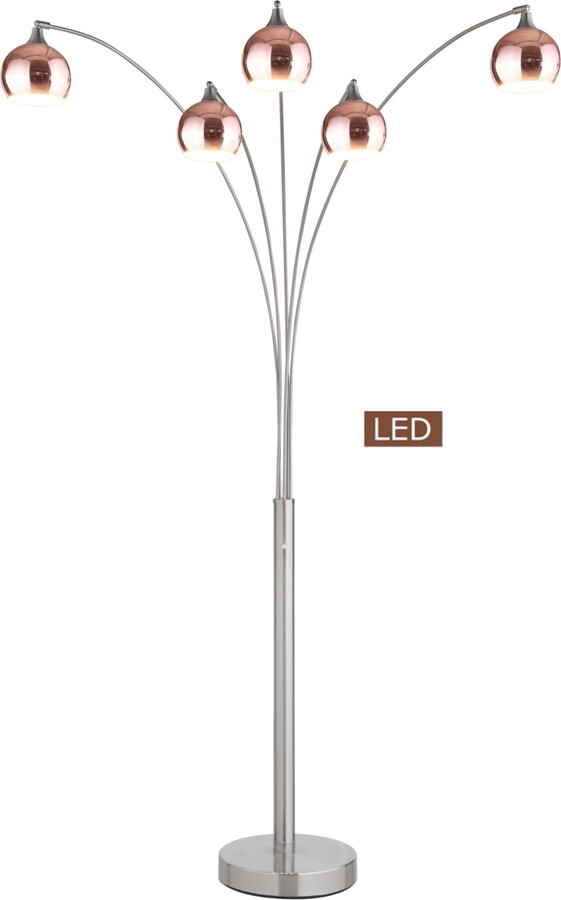 Artiva USA Amore 86" Led Arched Floor Lamp with Dimmer, 5000 Lumens