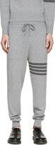 Thumbnail for your product : Thom Browne Grey Cashmere Signature Stripe Lounge Pants