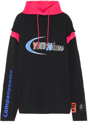 Vetements Printed cotton hoodie