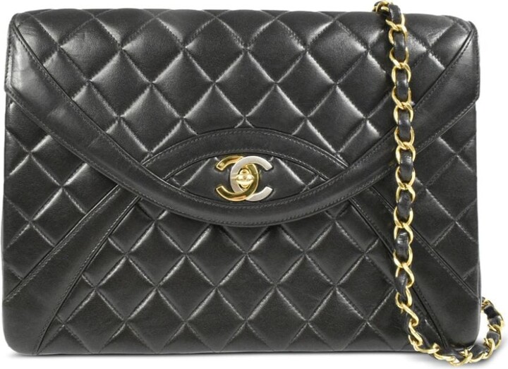 Chanel Pre Owned 1995 Double Flap shoulder bag - ShopStyle