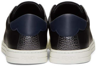 Fendi Black Logo Slip-On Sneakers