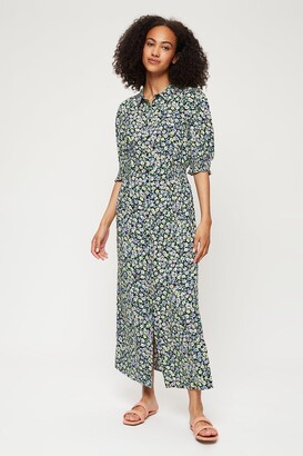Dorothy Perkins Women's Tall Multi Ditsy Floral Shirt Dress - 8