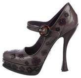 Thumbnail for your product : Prada Platform Mary Jane Pumps