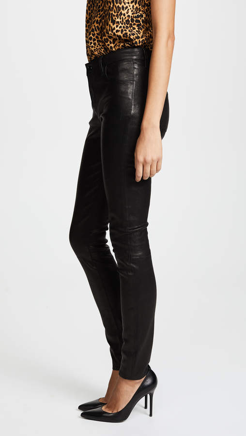 J Brand Maria High Rise Leather Pants - ShopStyle
