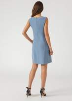 Thumbnail for your product : Emporio Armani Flared Sleeveless Dress With Central Front Pleat