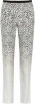 Thumbnail for your product : Band Of Outsiders Degradé leopard-print silk-twill tapered pants