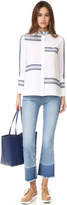 Thumbnail for your product : Derek Lam 10 Crosby Jane Mid Rise Flip Flop Flare Jeans